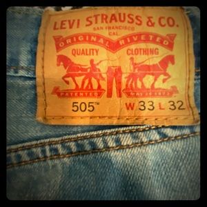 Levi Strauss Denim Naturally Faded Blue Jeans